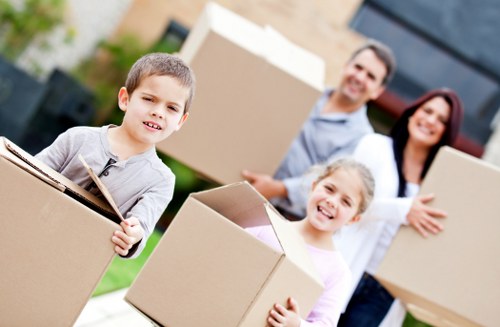 Packing and transporting office equipment during a commercial move